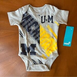 NWT U of Michigan baby onesie